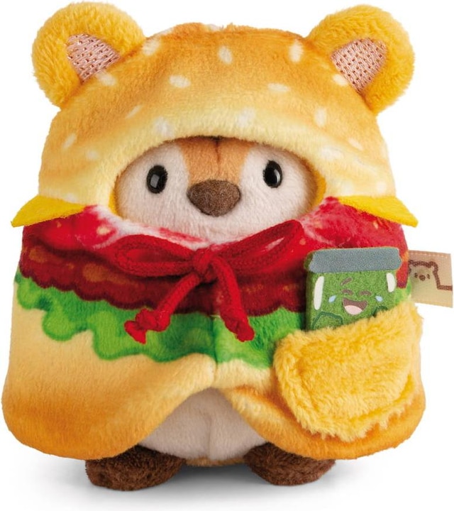 Produktbild Magni NICI Kuscheltier Tiger Tiggy mit Gurkenglas und Hamburgerkostüm 8cm in Geschenkbox (8 cm)