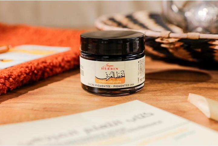 Actual product image Jacques Herbin Schwarze Tinte für die arabische Kalligrafie, Flakon 40ml - Schwarz (Black)