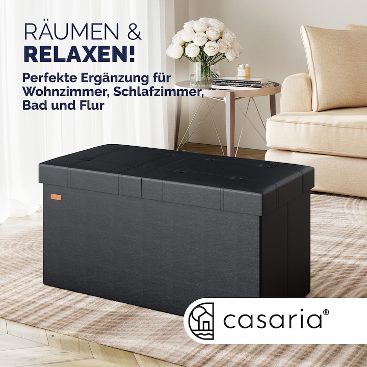 Image du produit Casaria Coffre de siège avec espace de rangement (80 cm)