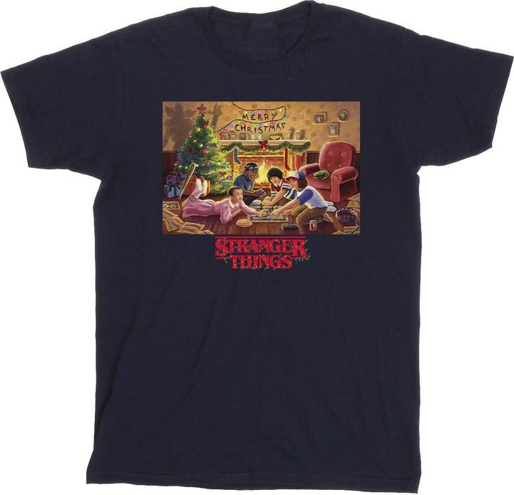 Produktbild Netflix Stranger Things Christmas Gathering TShirt Jungen (152, 158)