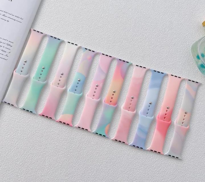 Actual product image NoName SILICONE STRAP APPLE WATCH 38/40/41 MM (97+110) BLUE (Silicone)