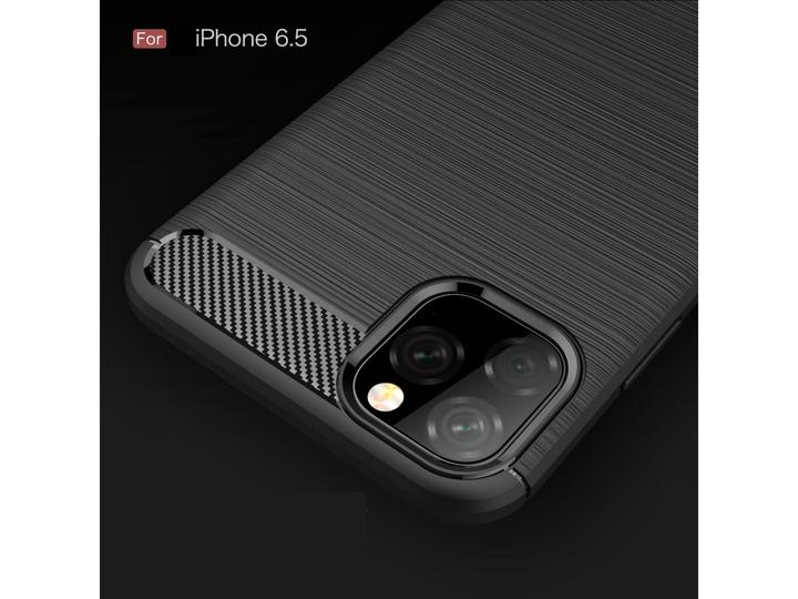 Immagine prodotto Screenguard Custodia Apple iPhone 11 Pro Max Carbon Brushed Soft TPU (Apple iPhone 11 Pro Max)
