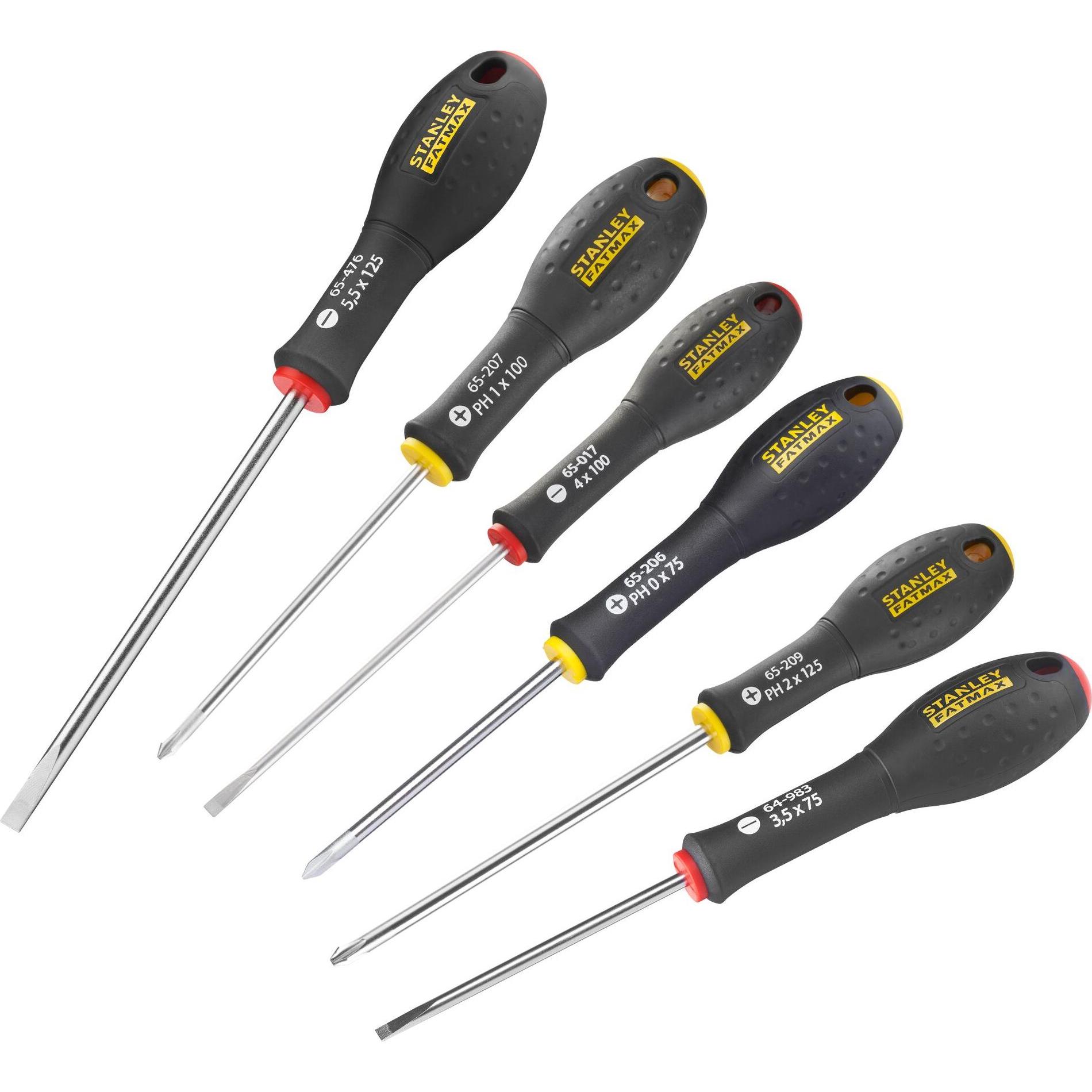 Stanley, Schraubenzieher, Stan Schraubendreher-Set FatMax 6tlg. FMHT0-62626 (Kreuzschlitz, Schlitz)