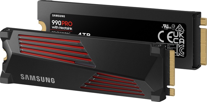 Produktbild Samsung 990 Pro mit Heatsink (4000 GB, M.2 2280)