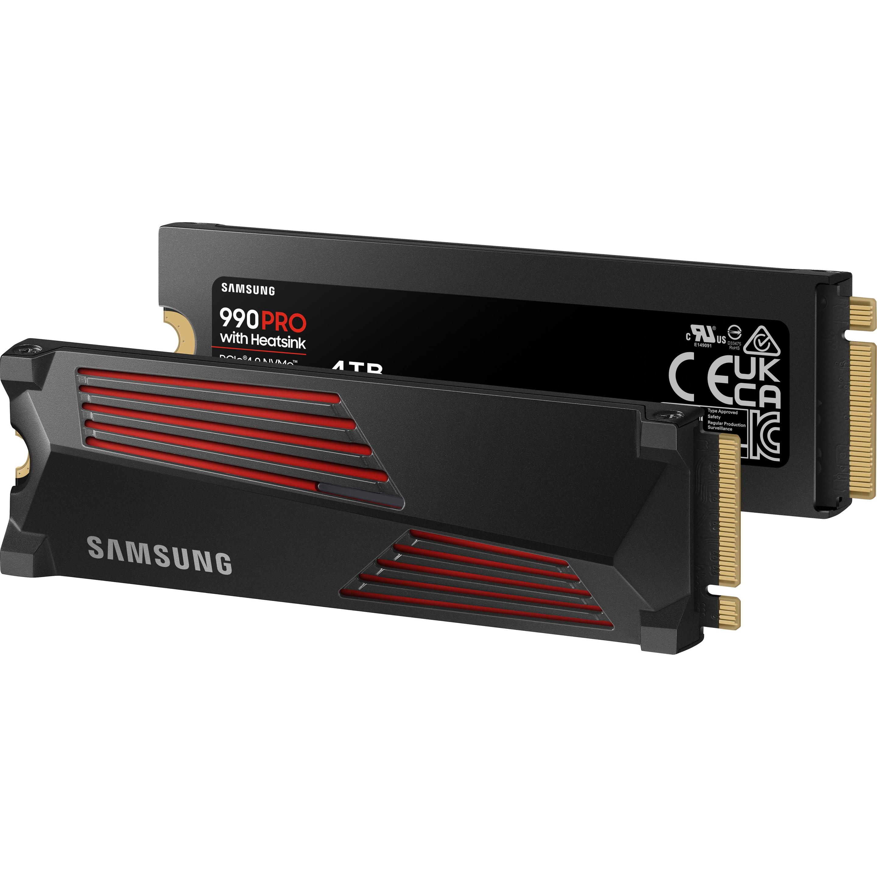 Thumbnail - Samsung 990 Pro mit Heatsink (4000 GB, M.2 2280), SSD