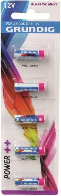 Produktbild Grundig Spezial-Batterie 27 A Alkali-M (5 Stk., A27, 28 mAh)