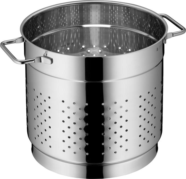Produktbild WMF Spaghettitopf Pastatopf Nudeltopf Induktion Sieb 7,0l Edelstahl poliert (24 cm, Kochtopf, Edelstahl)
