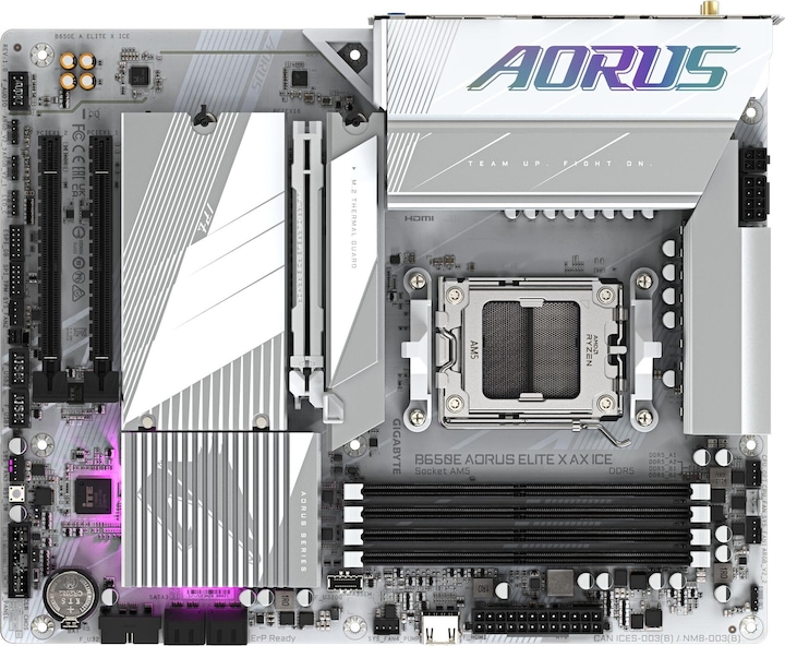 Produktbild Gigabyte B650E AORUS Elite X AX ICE (AM5, AMD B650E, ATX)