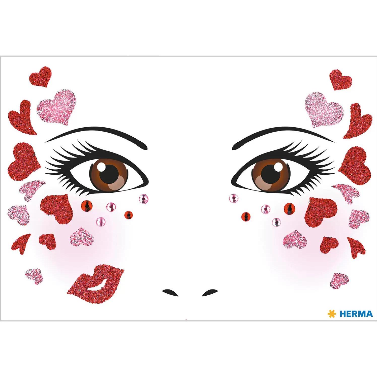 Thumbnail - Herma, Sticker, Face Art Sticker Love