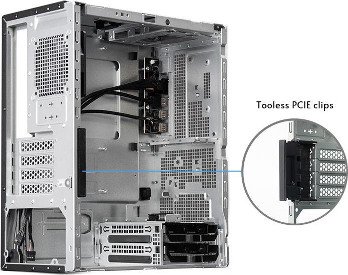 Produktbild Chieftec Bs-20b-Op Minitour Noir Sans Alim (Mini-ITX, mATX)