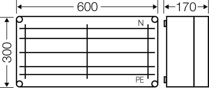 Actual product image Hensel Busbar housing