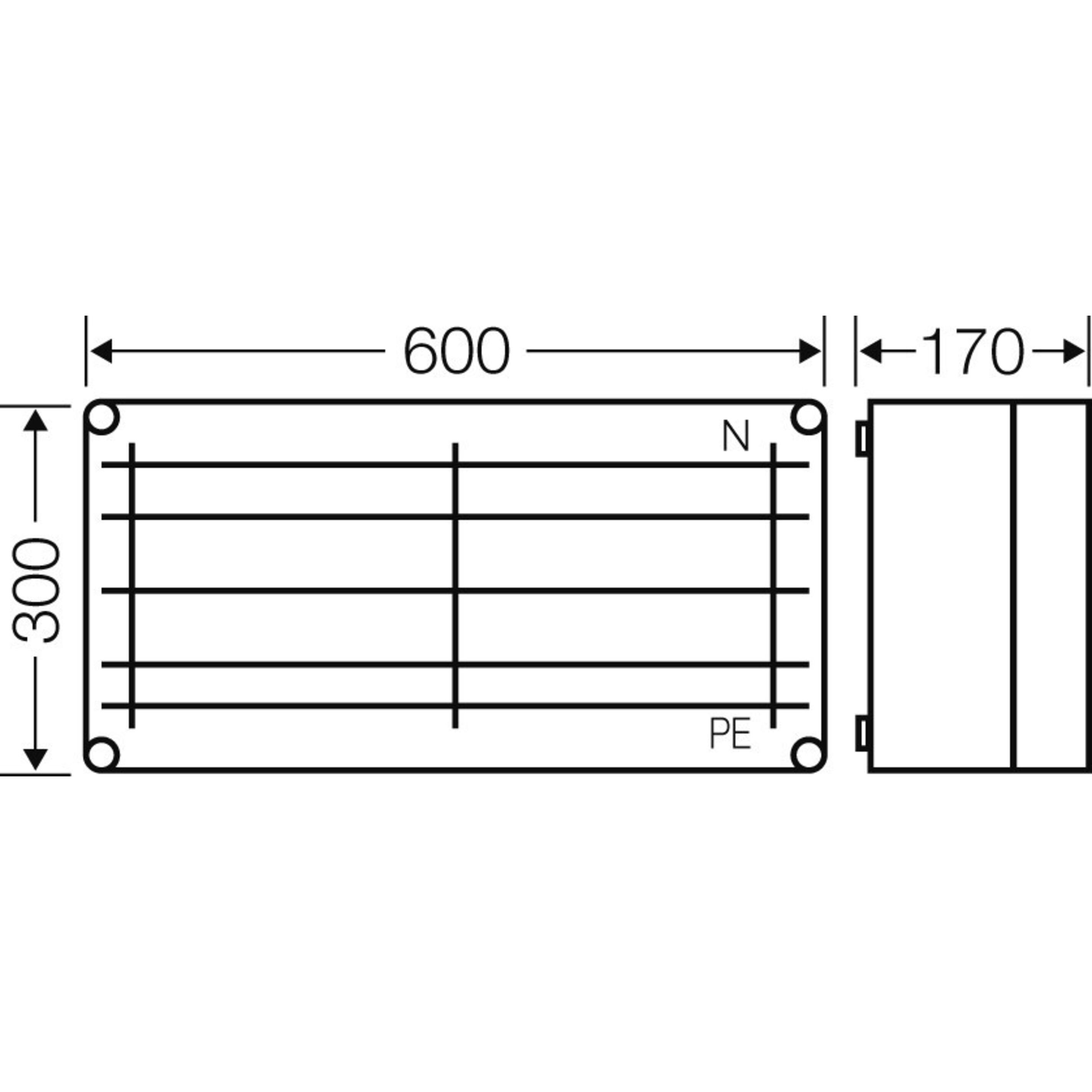 Thumbnail - Hensel, Verteilerschrank Zubehör, Sammelschienengehäuse