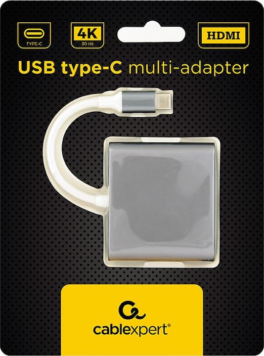 Produktbild Gembird A-CM-HDMIF-02-SG (USB-C, 3 Ports)