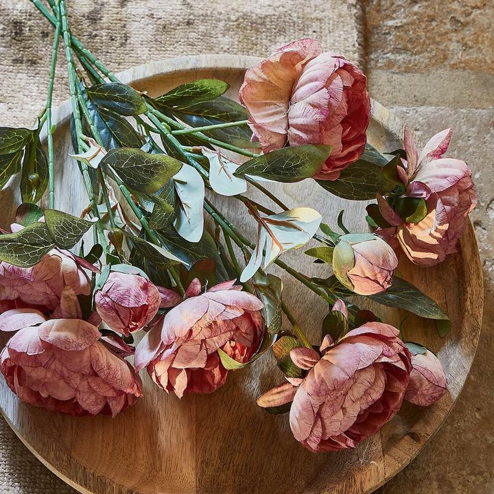 Produktbild Loberon Deko-Blume 3er Set Gilgandra rosa/grün (70 cm)