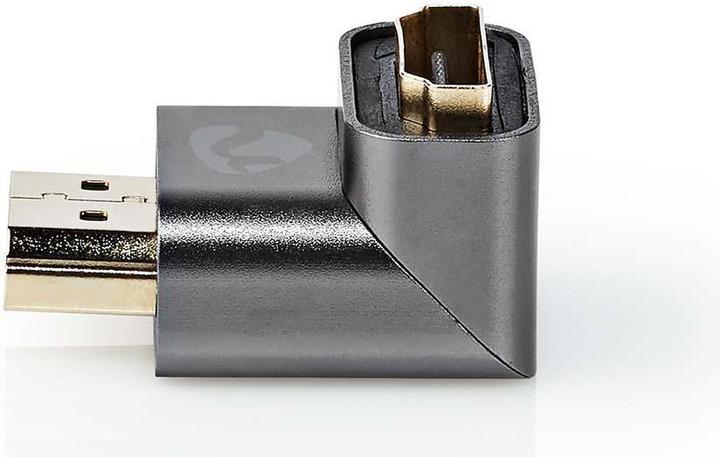 Produktbild Nedis HDMIT Adapter HDMIT Connector / HDMIT Male HDMIT Female / HDMIT Output Gold Plated Angled 90° (HDMI)