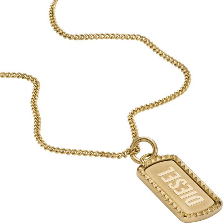 Image du produit Diesel Collier en acier (Acier inoxydable, 50 cm)