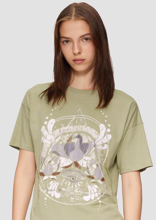 Produktbild S.Oliver T-Shirt Print-T-Shirt mit überschnittenen Schultern (S)