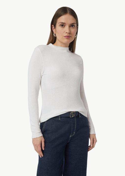 Image du produit Comma T-Shirt Seersucker-Shirt im Slim Fit (44)