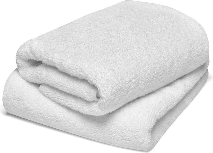 Oliver Weber Collection Diademita 2er Set Duschtücher, Badehandtücher, 70x140 cm, Baumwolle, weiss, 450 gr/m2, extra dick (70 x 140 cm)