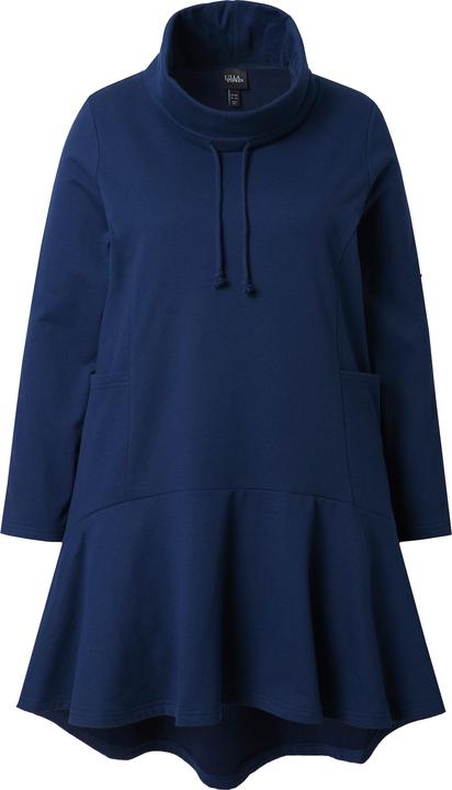 Immagine prodotto Ulla Popken Felpa lunga con volant, collo alto, maniche lunghe e tasche (46, 48)