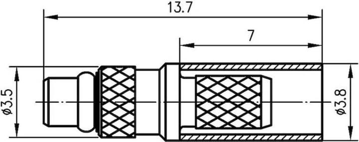 Produktbild Telegärtner MMCX-Kabelstecker Crimp J01340B0141