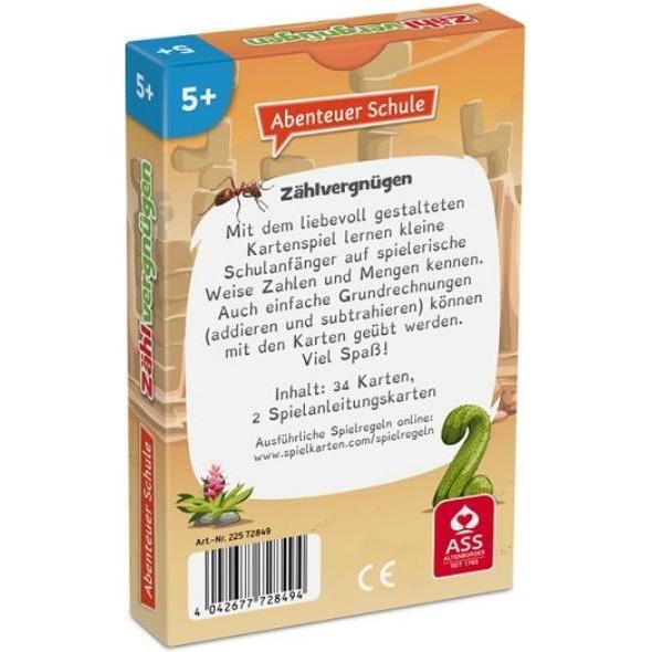 Thumbnail - ASS Altenburg 22572849 - Abenteuer Schule - Zählvergnügen, Kartenspiel 2+ Spieler, ab 5 Jahren (DE-Ausgabe) (Deutsch)