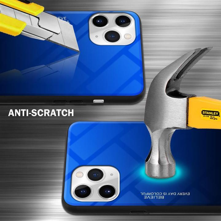 Produktbild Cadorabo TPU 2 Farben Glas Cover (Apple iPhone 11 Pro)