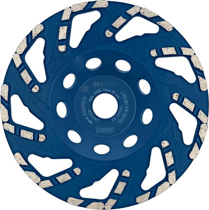 Produktbild Bosch Professional Zubehör EXPERT Concrete Diamanttopfscheibe, 180 x 22,23 x 4,5 mm (Green)