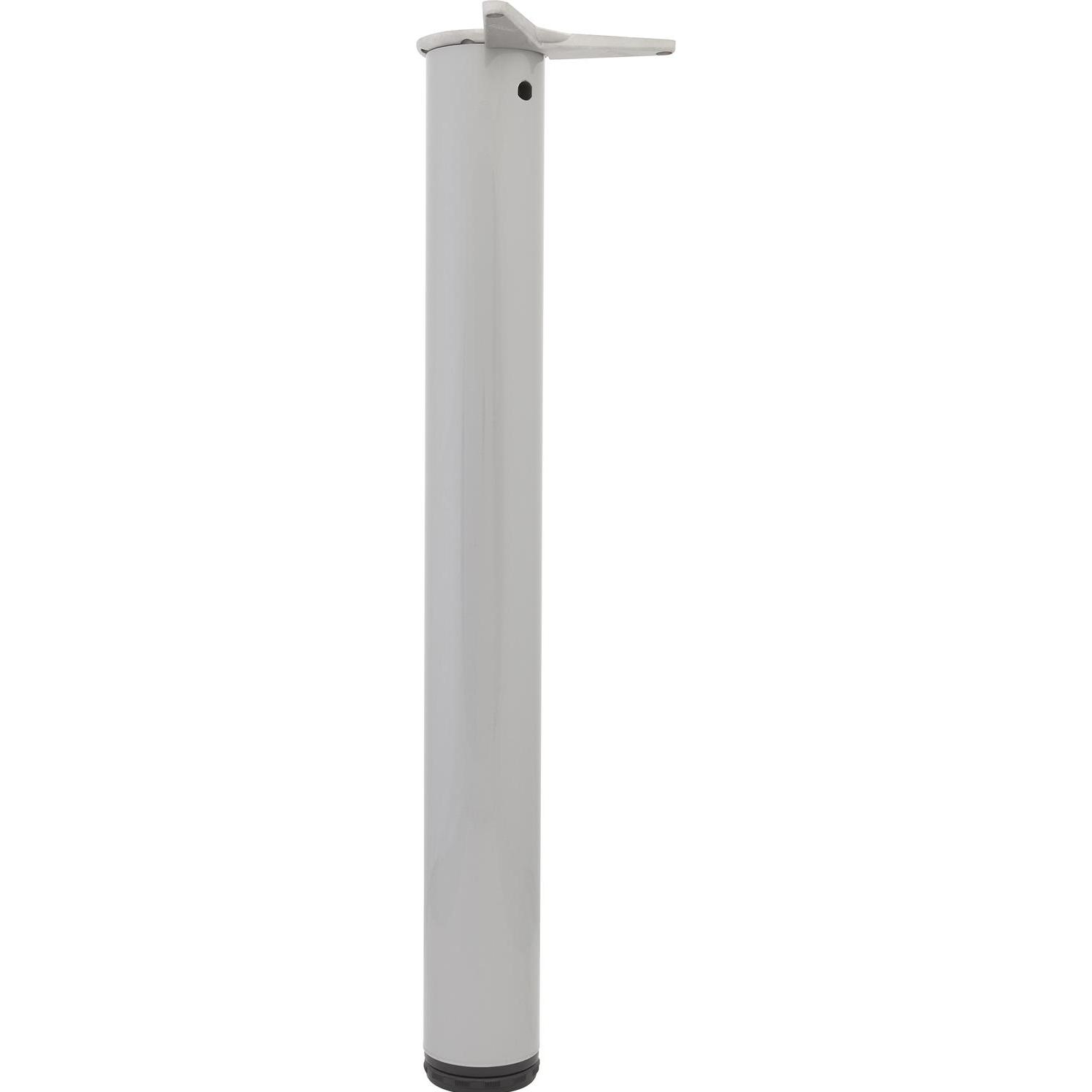 Camar, Tischbeine + Tischgestell, Tischfuss zylindrisch Tischbein ø 80mm Länge 700mm Stahl silber RAL 9006
