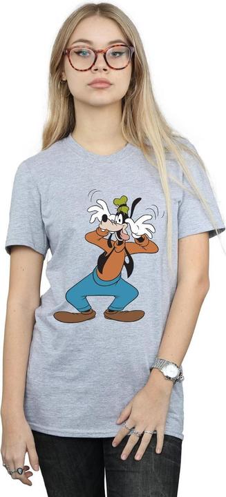 Actual product image Disney Womens/Ladies Crazy Goofy Boyfriend T-Shirt (L)