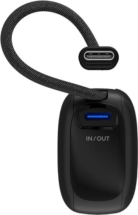 Actual product image Goobay Powerbank 5.000 mAh mit integriertem USB-C-Kabel (5000 mAh, 15 W, 15 Wh)