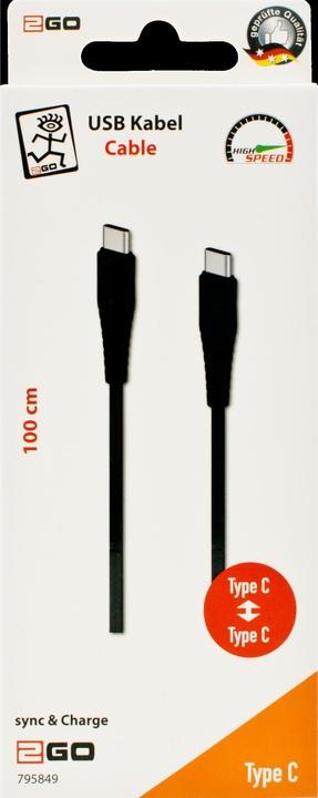 Produktbild 2GO 795849 USB Kabel USB 3.2 Gen 1 (3.1 Gen 1) USB C (1 m)