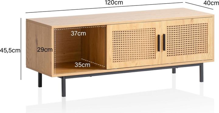 Actual product image FineBuy Lowboard (120 x 40 x 46 cm)