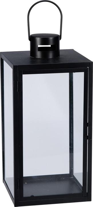 Produktbild Mojawo 2tlg Metall Laternen Set Schwarz Gartenlaterne Windlicht ca. H34/47cm