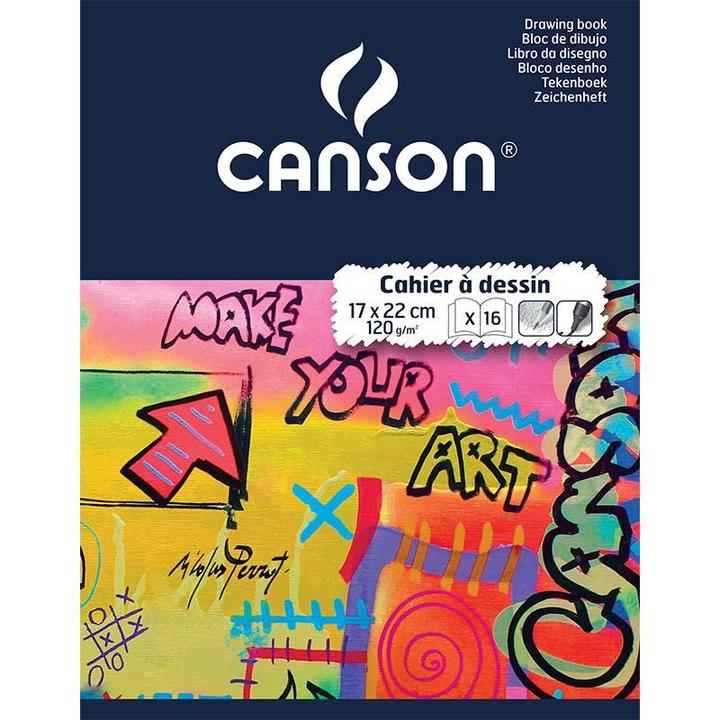 Actual product image Canson Drawing book, blank, 125 gsm, 240 x 320 mm (240 x 320 mm, Plain)