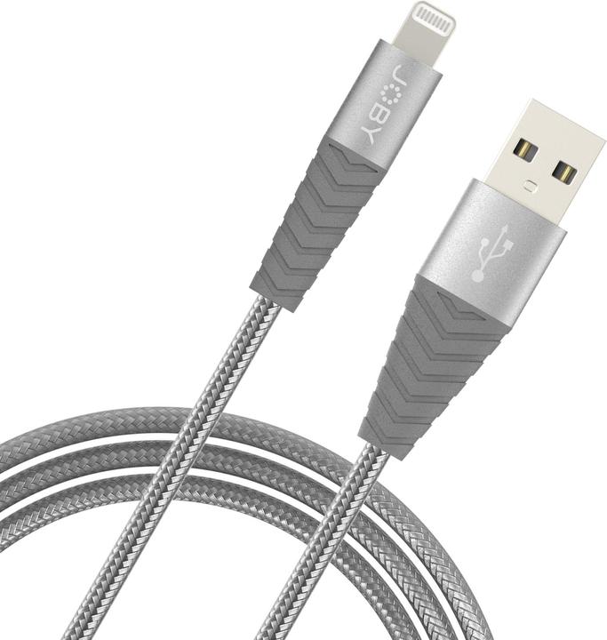 Produktbild Joby Lightning Cable 1.2M SpaceGrey (1.20 m, USB 2.0, 12 W)