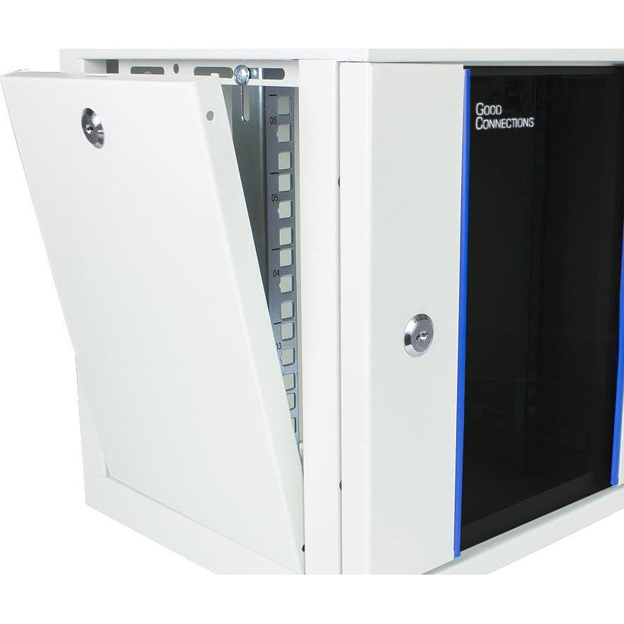 Thumbnail - Alcasa GC-R0101 Rack 9U Wandmontiertes Regal (9 HE, 10 Zoll Rack), Serverschrank, Grau