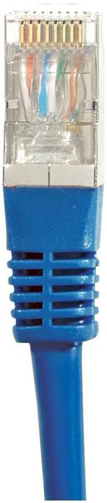 Image du produit Exertis Connect Câble de raccordement S/FTP, PiMF, CAT.6, bleu, 1,0 m Câble de raccordement avec protection contre (S/FTP, CAT6, 1 m)