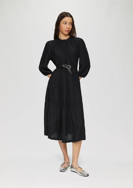 Actual product image S.Oliver Kleid Strukturiertes Midikleid aus Viskosemix (32)