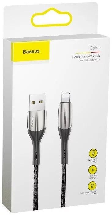 Produktbild Baseus Horizontal Lightning Cable with LED Lamp 2m 1.5A (Black) (2 m)