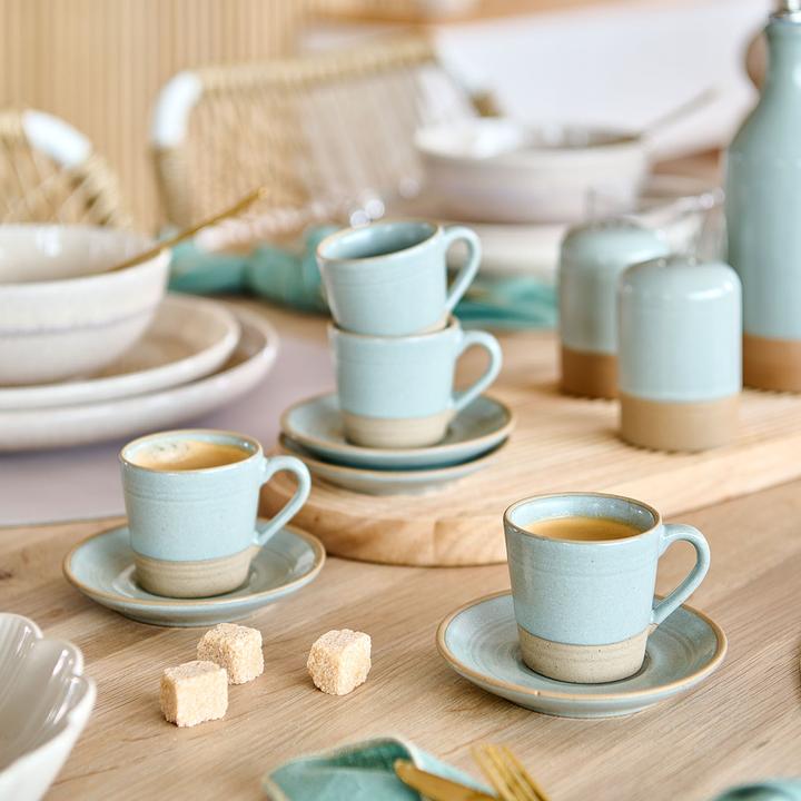 Actual product image Zeller Present Espresso-Set, 8-tlg., 60 ml, Steingut (60 ml, 8 x)