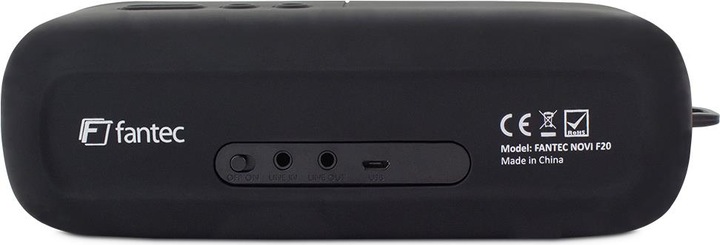 Image du produit Fantec Novi F20 Haut-parleur Bluetooth sans fil Portée jusqu'à 10m Mains libres Batterie 15h Sil... (15 h, Fonctionnement sur piles)