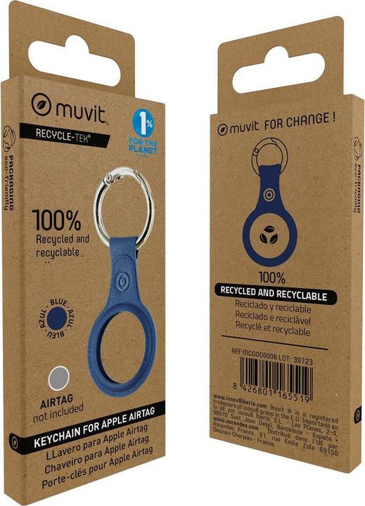 Actual product image Muvit Schlüsselanhänger for Change Blau Hülle AirTag