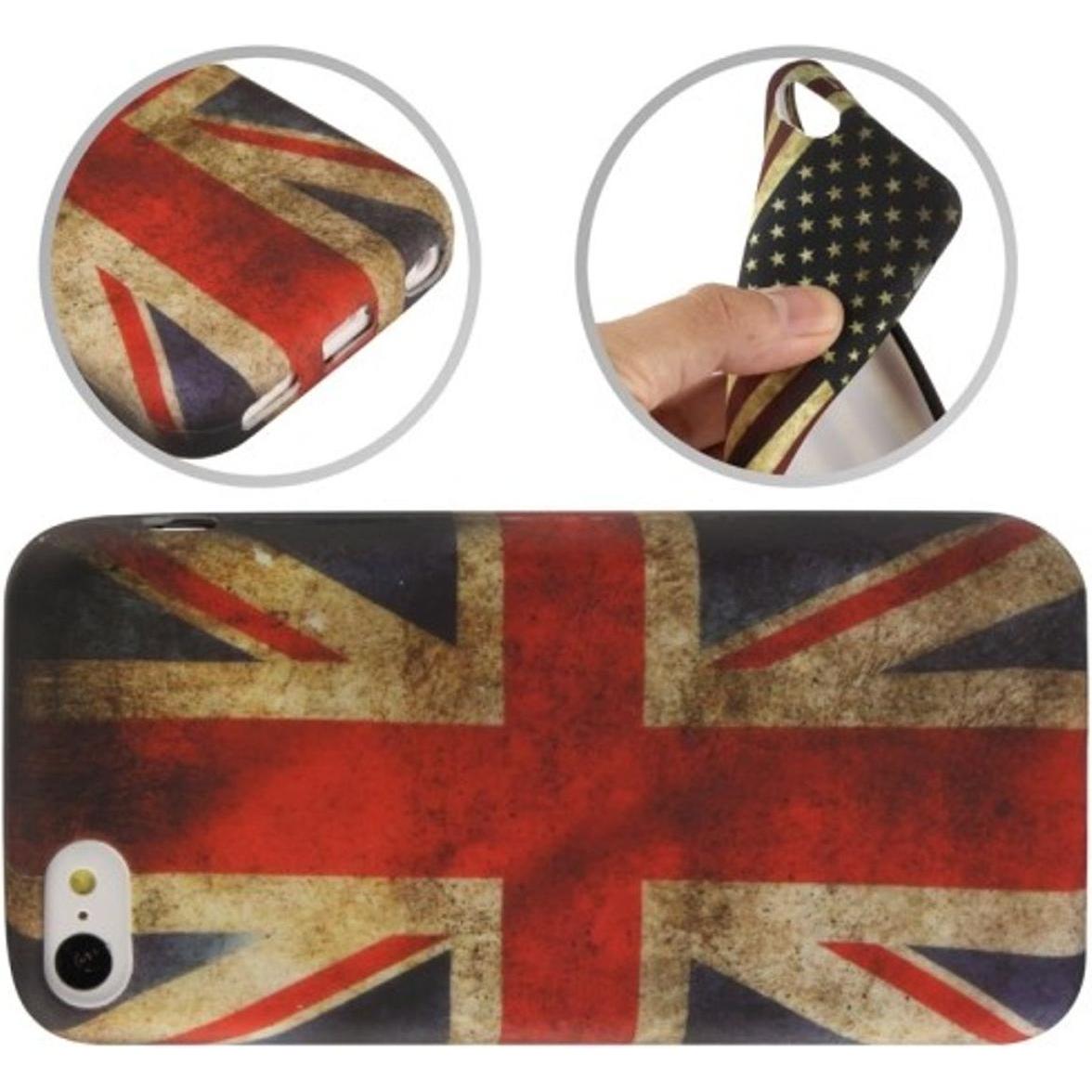 Thumbnail - König Design Schutzhülle TPU Case für Handy Apple iPhone 5C England (Apple iPhone 5c), Smartphone Hülle, Mehrfarbig