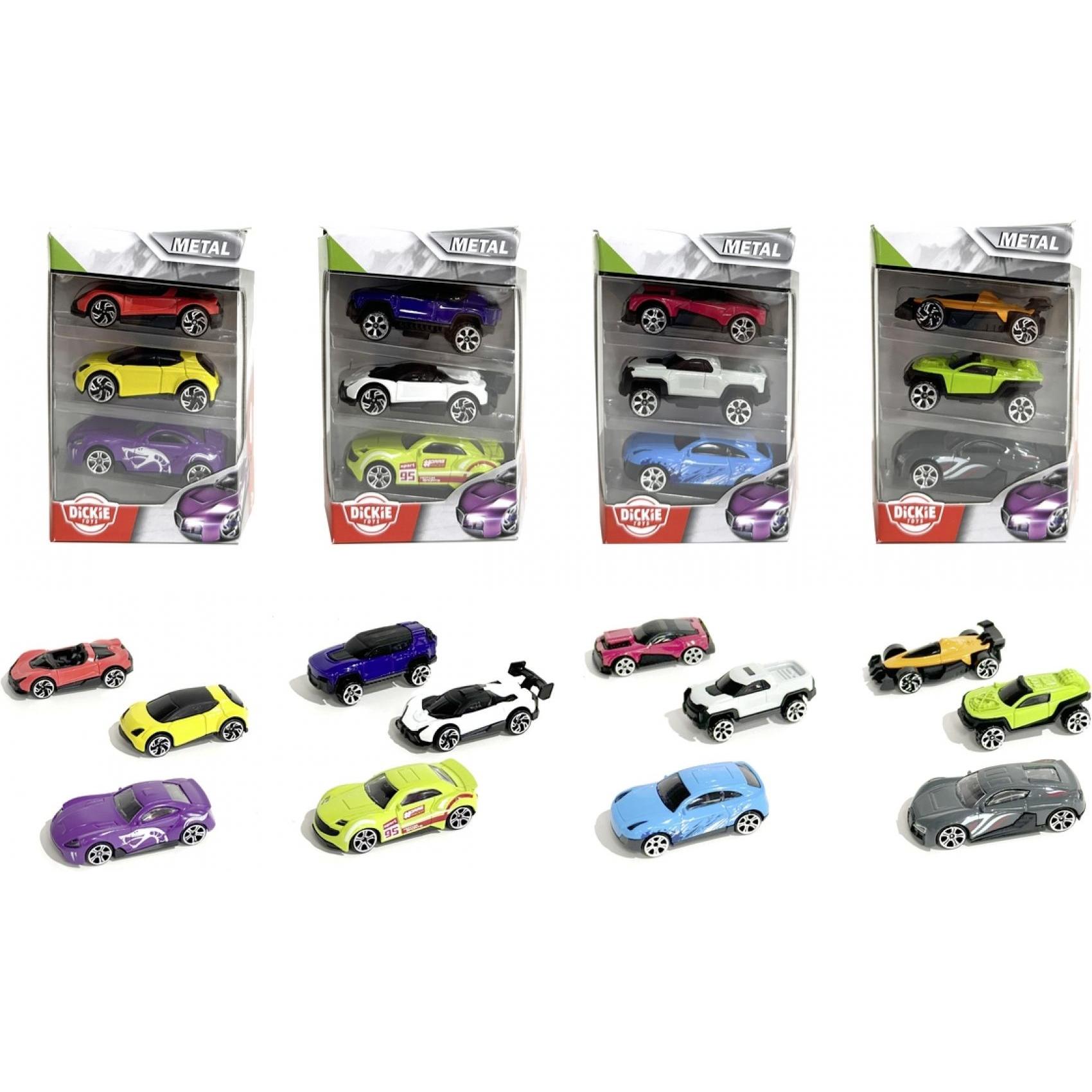 Thumbnail - Dickie Die cast vehicles 3 Pack - 4 sort.