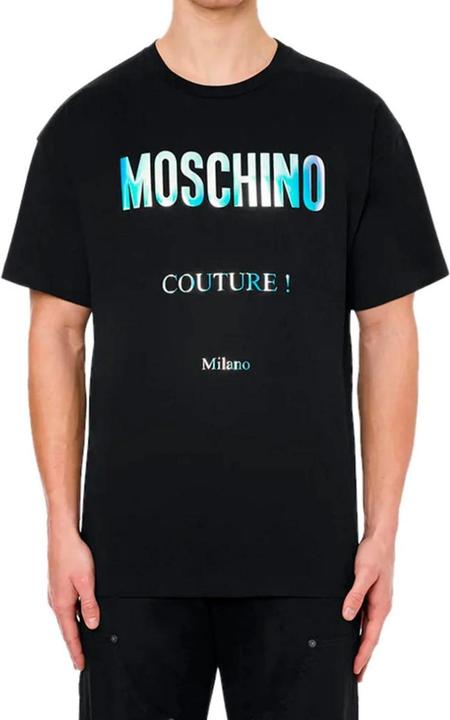 Actual product image Moschino Unisex Adult Couture Milano Reflective Logo T-Shirt (L)