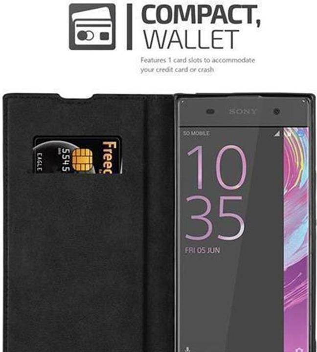 Actual product image Cadorabo Book Invisible Magnet Cover (Sony Xperia XA1)