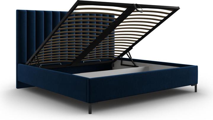 Image du produit Micadoni Lit Coffre en Velours Avec Tête de Lit, "Allison", 220x170x130Fabriqué en Europe (160 x 200 cm)