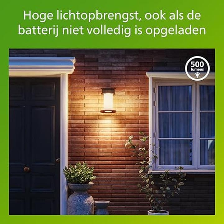 Actual product image Philips Solar outdoor wall light (470 lm, E27, IP44)