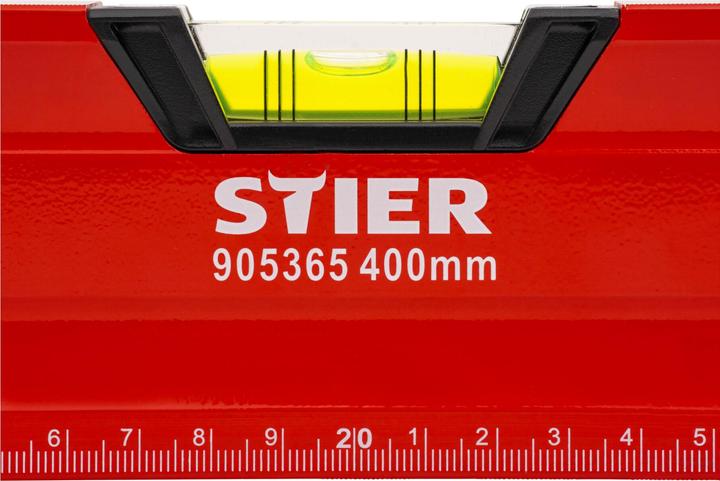 Immagine prodotto Stier Livella a bolla Premium con magnete e tre livelle 400 mm ±0,5 mm/m (40 cm)